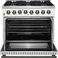5.36 Cu. Ft. White Freestanding Dual Fuel Range