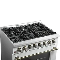 5.36 Cu. Ft. White Freestanding Dual Fuel Range