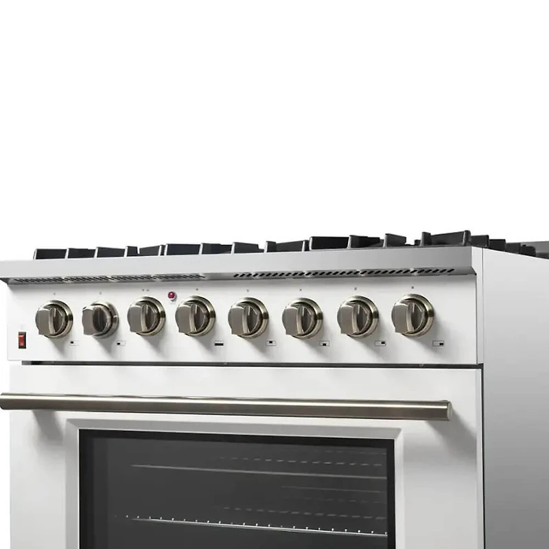 5.36 Cu. Ft. White Freestanding Dual Fuel Range