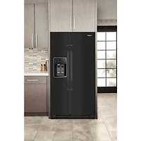 28 Cu. Ft. Black Side-by-Side Refrigerator