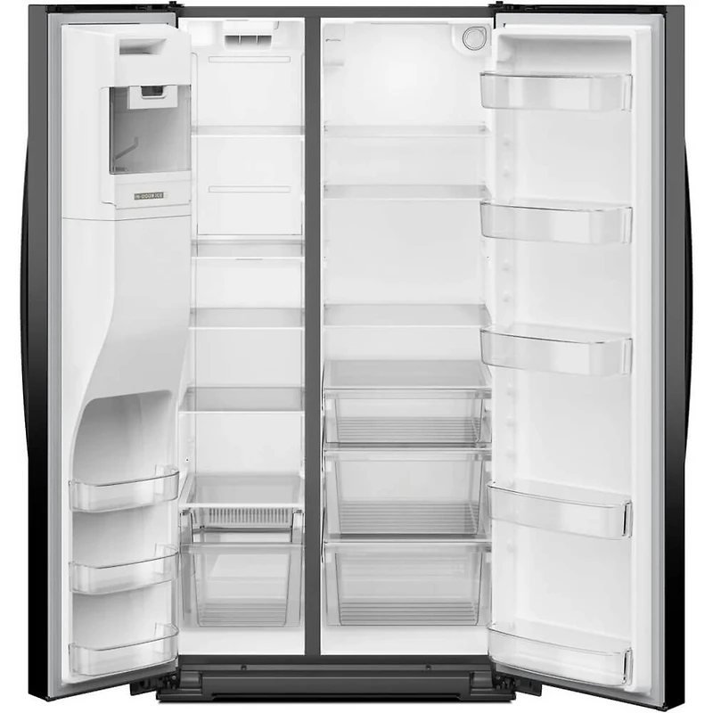 28 Cu. Ft. Black Side-by-Side Refrigerator