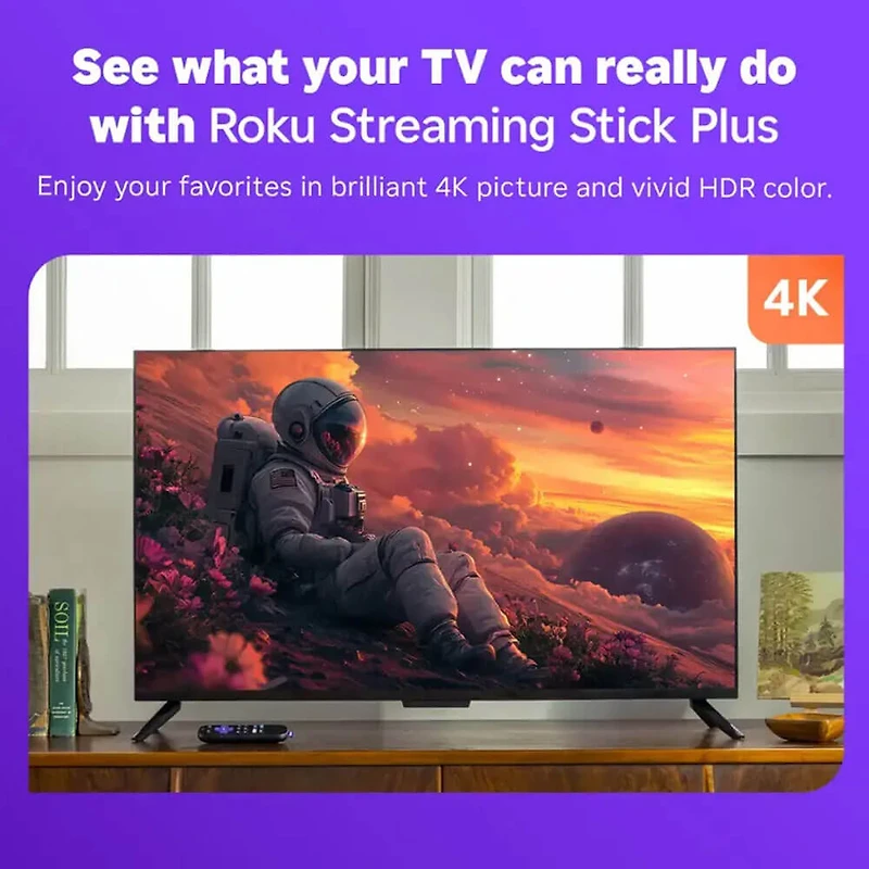 Streaming Stick Plus 4K with Voice Remote 
