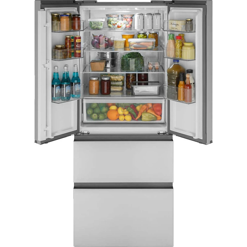 14.5 Cu. Ft. Stainless Counter-Depth 4-Door French Door Refrigerator