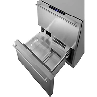3.9 Cu. Ft. Stainless 2-Drawer Undercounter Refrigerator