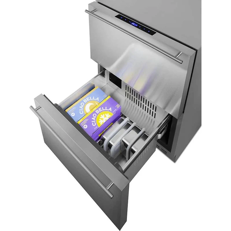 3.9 Cu. Ft. Stainless 2-Drawer Undercounter Refrigerator