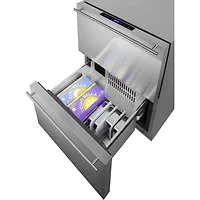 3.9 Cu. Ft. Stainless 2-Drawer Undercounter Refrigerator