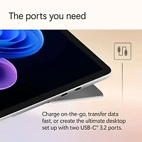 Surface Pro Copilot+ PC 12 inch, Snapdragon X Plus, 16GB RAM, 256GB UFS, Device Only (Latest Model), Platinum