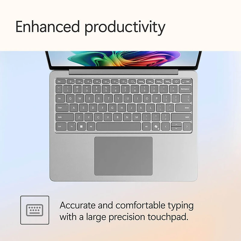 Surface Laptop - Copilot+ PC - 13 inch Touchscreen - Snapdragon X Plus - 16GB - 256GB UFS (Latest Model) - Platinum