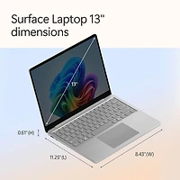 Surface Laptop - Copilot+ PC - 13 inch Touchscreen - Snapdragon X Plus - 16GB - 256GB UFS (Latest Model) - Platinum