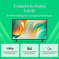  VFD32M 32 inch 1080p Full HD Smart TV Bundle - Alexa Compatible, Bluetooth, HDR, HDMI VRR, ThinFrame Design w/ UAX HDMI Cable, 12 months CPS Protection, Screen Cleaner with Microfiber