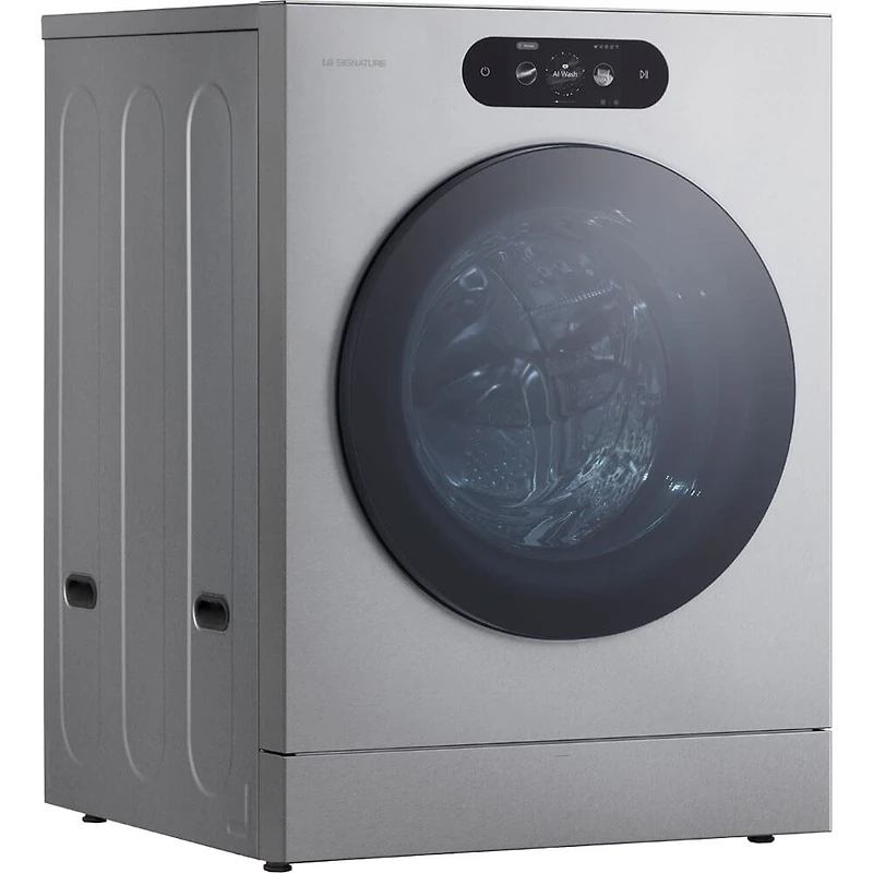 5.8 Cu. Ft. Brushed Platinum Steel Front Load Smart Washer