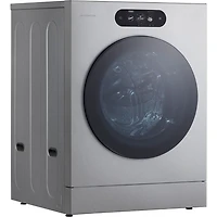 5.8 Cu. Ft. Brushed Platinum Steel Front Load Smart Washer