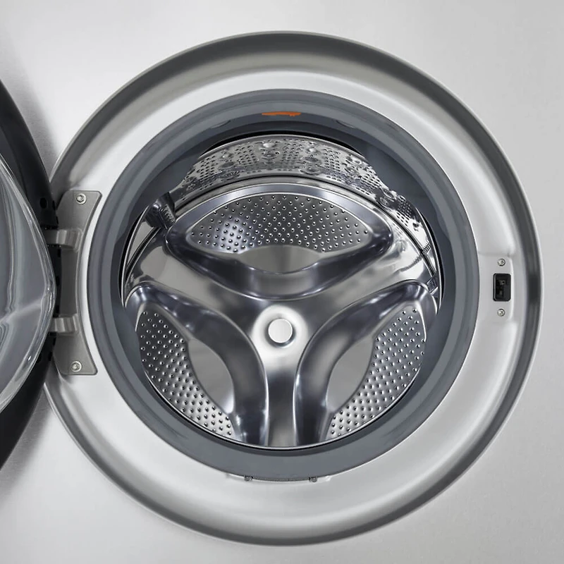 5.8 Cu. Ft. Brushed Platinum Steel Front Load Smart Washer