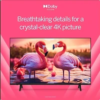  65 inch 4K UHD LED Smart TV Bundle - Dolby Vision, HDR10+, VRR, Bluetooth, Alexa Compatible, Voice Remote with UAX HDMI Cable, 12-Month CPS Protection and Screen Cleaner with Microfiber Cloth. 