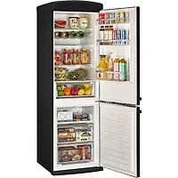 12 Cu. Ft. Matte Black Counter-Depth Retro Bottom Freezer Refrigerator