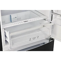 12 Cu. Ft. Matte Black Counter-Depth Retro Bottom Freezer Refrigerator
