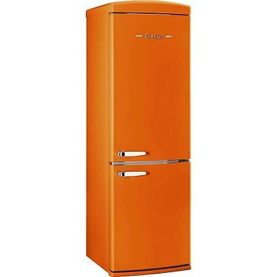 12 Cu. Ft. Orange Creamsicle Counter-Depth Retro Bottom Freezer Refrigerator