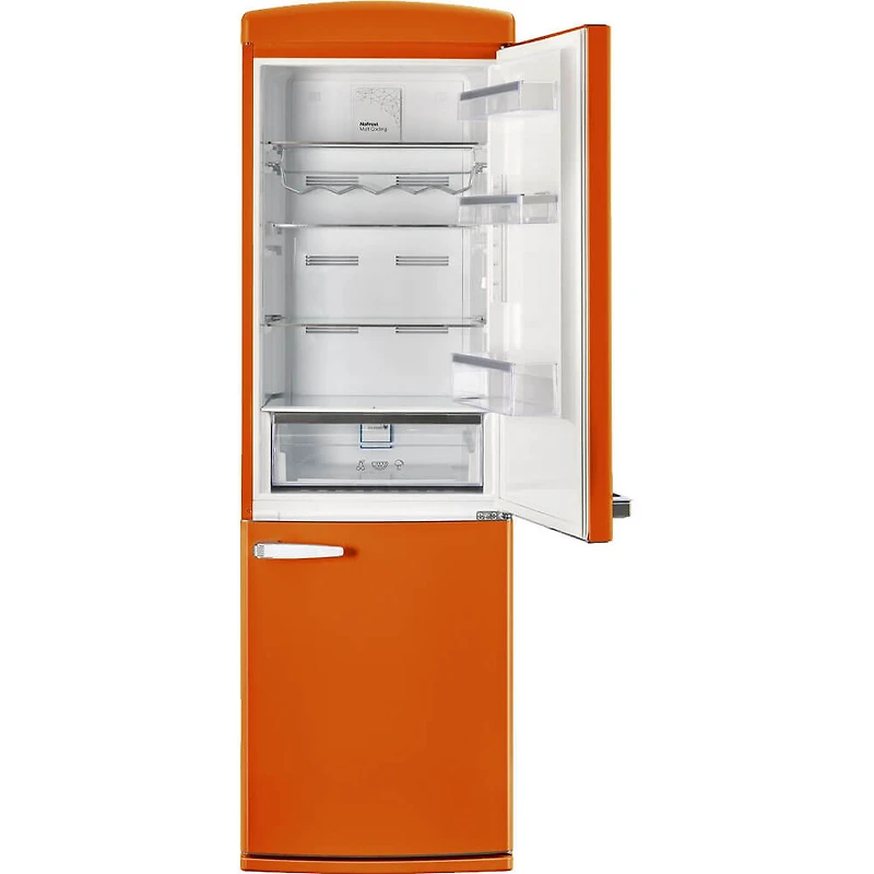 12 Cu. Ft. Orange Creamsicle Counter-Depth Retro Bottom Freezer Refrigerator
