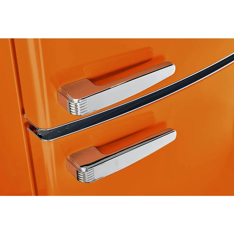12 Cu. Ft. Orange Creamsicle Counter-Depth Retro Bottom Freezer Refrigerator