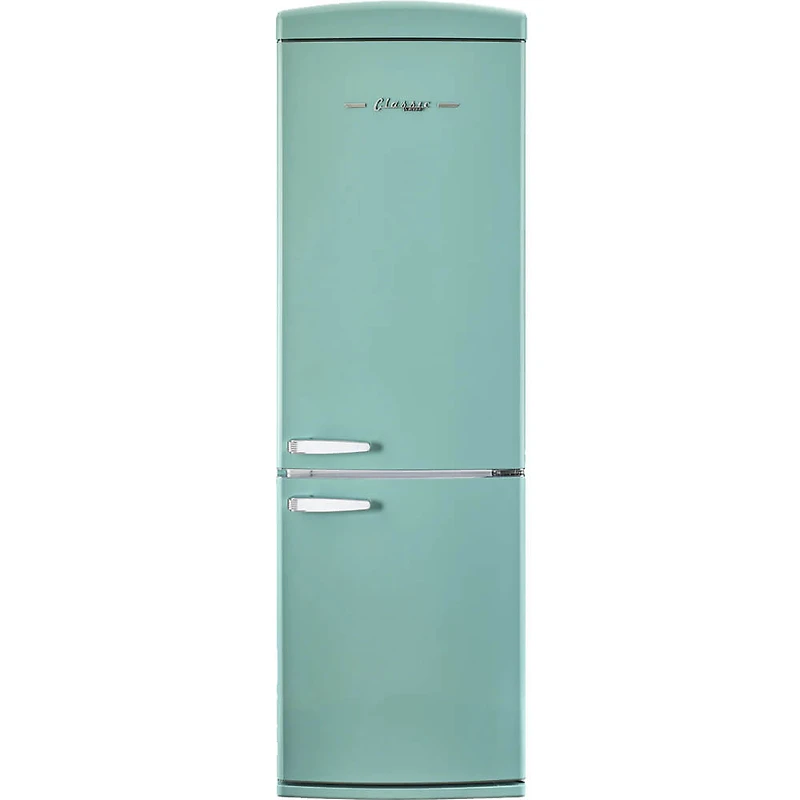 12 Cu. Ft. Ocean Mist Turquoise Counter-Depth Retro Bottom Freezer Refrigerator