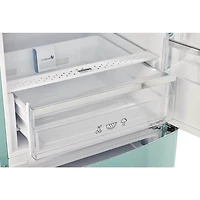 12 Cu. Ft. Ocean Mist Turquoise Counter-Depth Retro Bottom Freezer Refrigerator