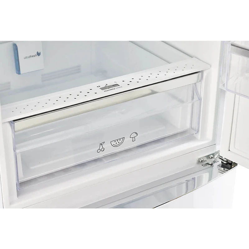 12 Cu. Ft. Marshmallow White Counter-Depth Retro Bottom Freezer Refrigerator