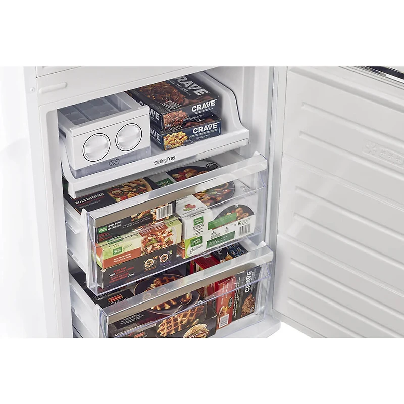 12 Cu. Ft. Marshmallow White Counter-Depth Retro Bottom Freezer Refrigerator