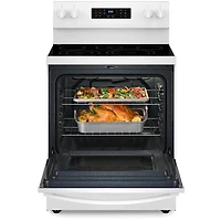5.3 Cu. Ft. White 5 Element Smoothtop Freestanding Electric Range