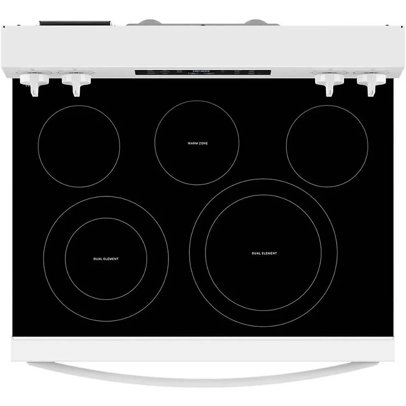 5.3 Cu. Ft. White 5 Element Smoothtop Freestanding Electric Range
