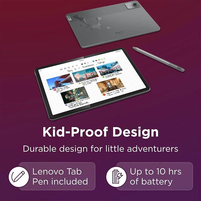  Tab M11 11 in Android Tablet Bundle MediaTek Helio G88 Processor, 4GB RAM, 64GB Storage, 1920x1200 FHD Display, Quad Speakers, Android 13 w Folio Case, Pen, 12-Month CPS Protection Plan