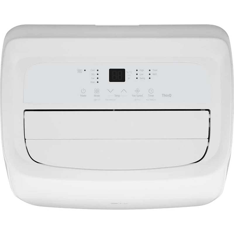 10,000 BTU Smart Wi-Fi Portable Air Conditioner/Heater with LCD Remote - White