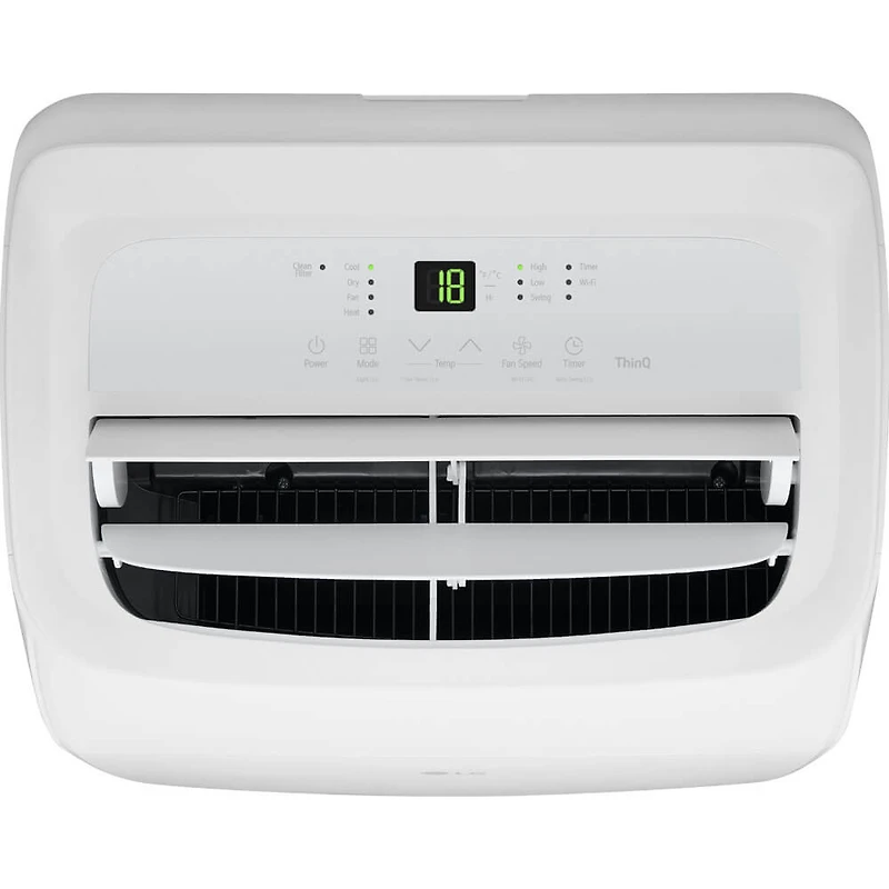 10,000 BTU Smart Wi-Fi Portable Air Conditioner/Heater with LCD Remote - White