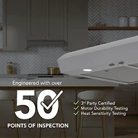 30 inch Stainless Under Cabinet Range Hood