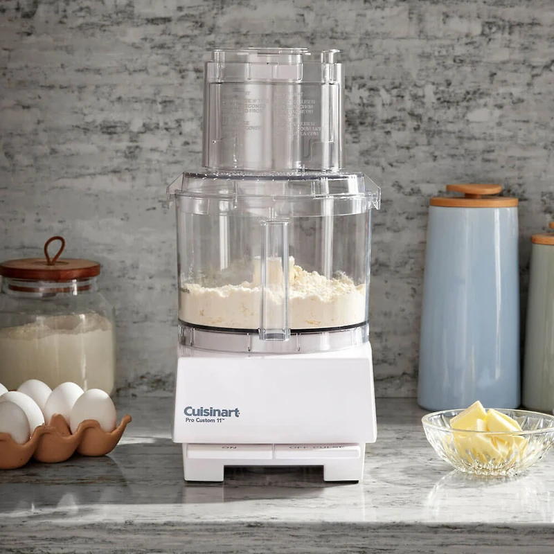 11-Cup Pro Custom Food Processor - White