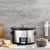 3.5 Quart Programmable Slow Cooker - Stainless