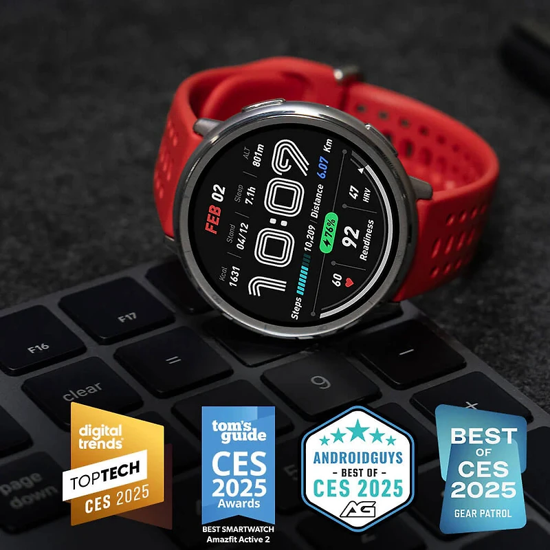 Active 2 Smart Watch - Black Sport Silicone