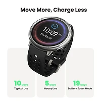 Active 2 Smart Watch - Black Sport Silicone