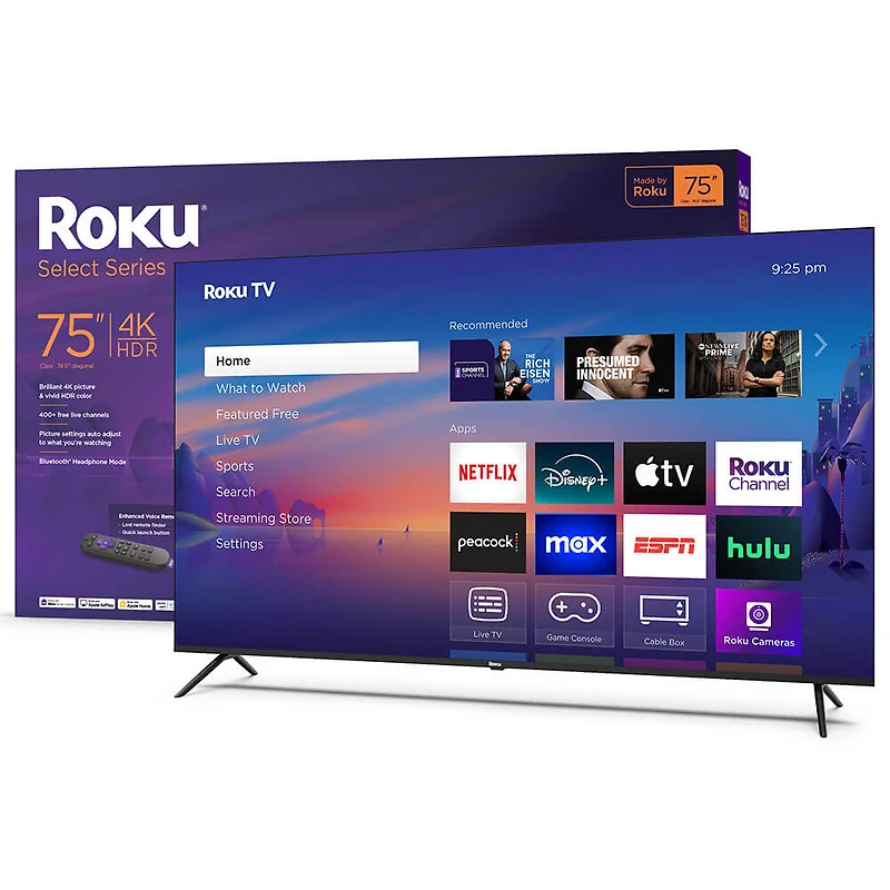 75 inch Class Select Series 4K LED Smart TV
