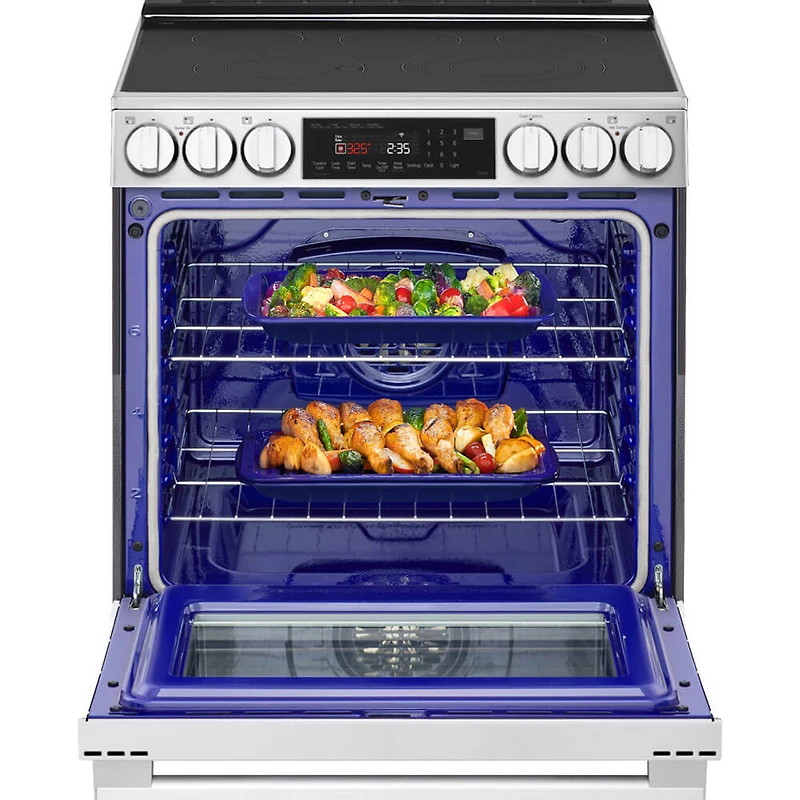 6.3 Cu. Ft. Stainless Slide-In Convection Smart Electric Range