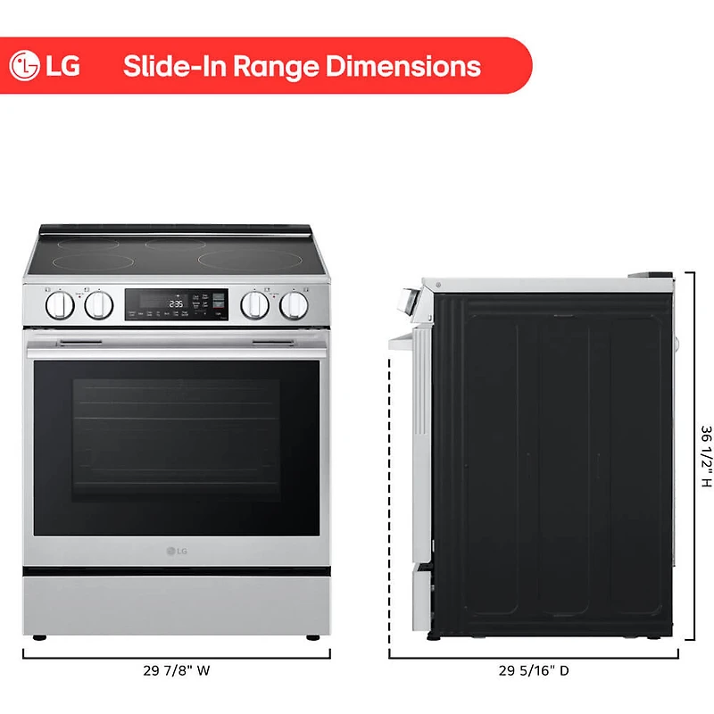 6.3 Cu. Ft. Stainless Slide-In Smart Induction and Convection Range