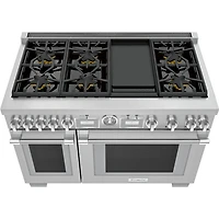 8.2 Cu. Ft. Pro Grand Stainless Freestanding Double Oven Convection Smart Range with Griddle