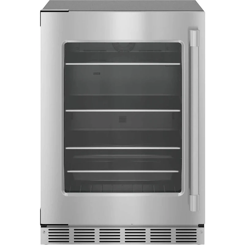 5.2 Cu. Ft. Stainless Glass Door Undercounter Refrigerator