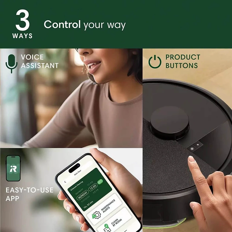 Roomba 105 Combo Robot Vacuum and Mop Robot Vacuum - Black