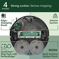 Roomba Plus 505 Combo Robot Vacuum and Mop Plus AutoWash Dock - Black