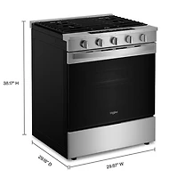 5 Cu. Ft. Stainless Slide-In Smart Gas Range with Air Fry