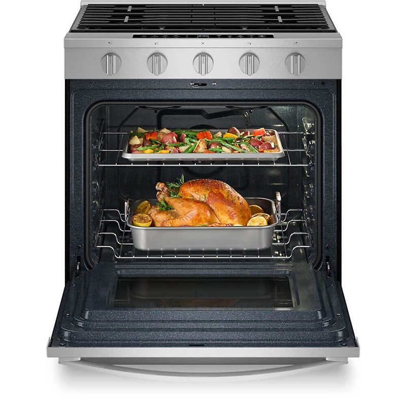 5 Cu. Ft. Stainless Slide-In Smart Gas Range with Air Fry