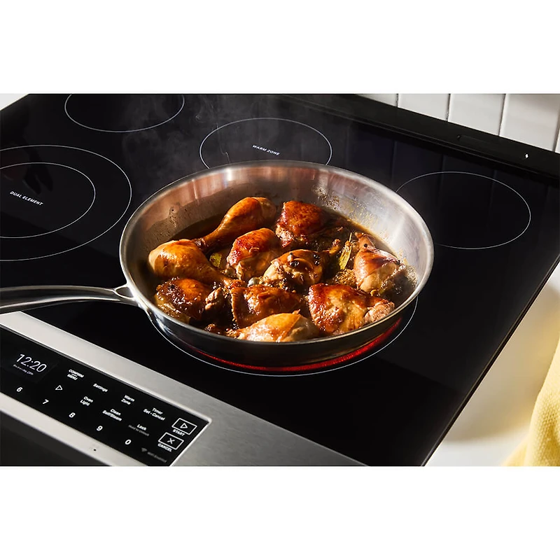 5.3 Cu. Ft. Stainless Slide-In Smart Electric Convection Range