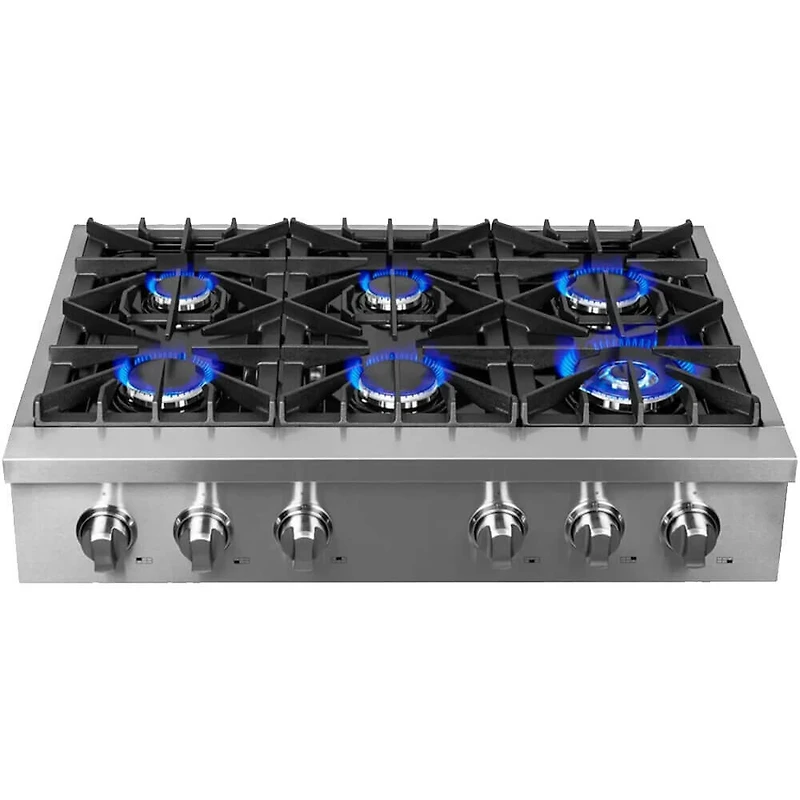 36 inch Stainless 6 Burner Gas Cooktop