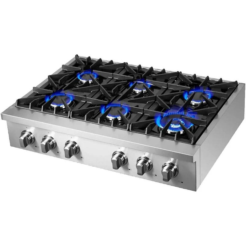36 inch Stainless 6 Burner Gas Cooktop