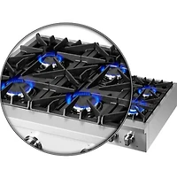 36 inch Stainless 6 Burner Gas Cooktop